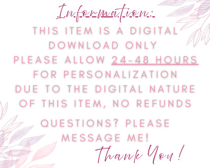 💛 Personalized Self-Care Journal for Tough Times – Digital Download