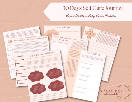 30-Day Self Care Journal – Digital Workbook